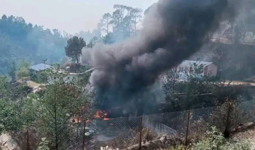 नवदुर्गा गाउँपालिकाको स्वास्थ्य शाखामा आगलागी