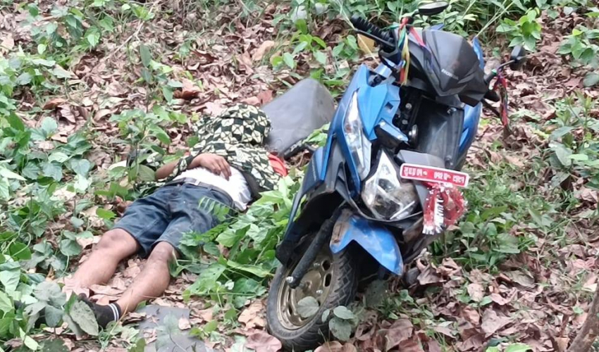 पलिया जाँदै गर्दा एक युवकको दुर्घटनमा मृत्यु