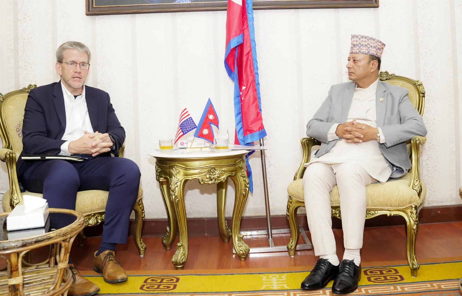 ऊर्जामन्त्री र अमेरिकी राजदूत बीच भेटवार्ता : एमसिसी परियोजनाबारे छलफल