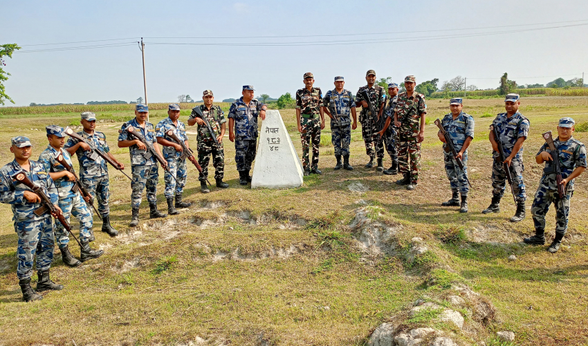 सीमा क्षेत्रमा सुरक्षा निगरानी बनाइयो, सुदूरपश्चिममा १० हजार सशस्त्र परिचालन