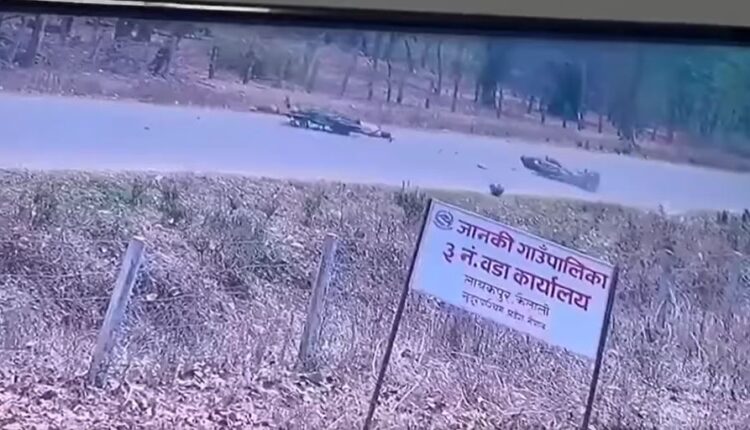 कैलालीमा मोटरसाइकल दुर्घटना हुँदा एक जनाको मृत्यु ३ जना घाइते