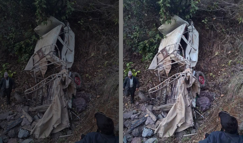 जिप दुर्घटना हुँदा २ जना घाइते