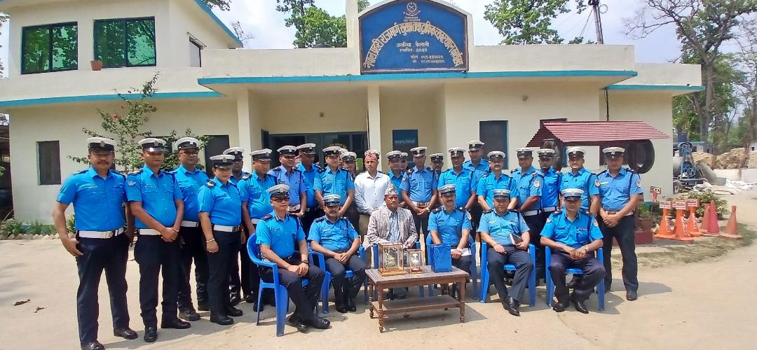 ट्राफिक प्रहरी कार्यालय अत्तरियाका प्रमुख बस्नेतको बिदाइ