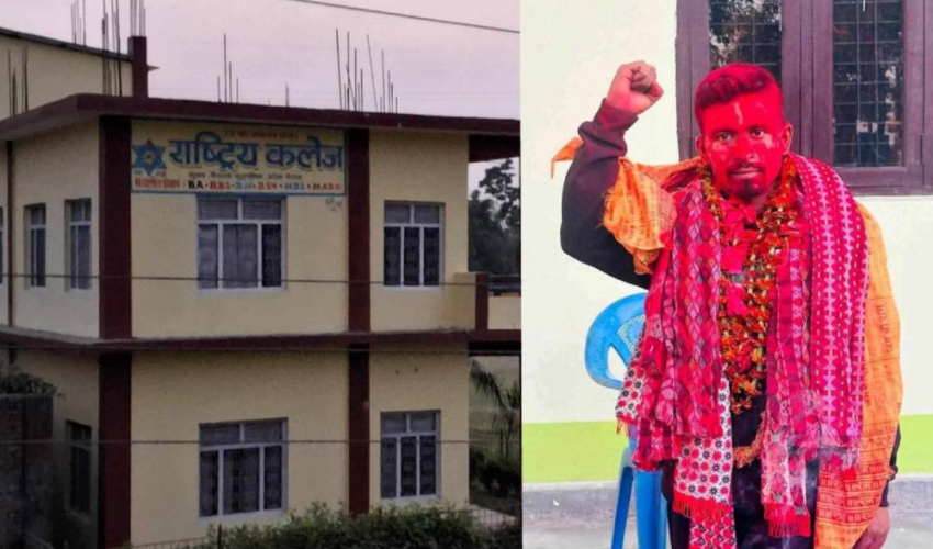 कैलालीको राष्ट्रिय कलेजमा भर्ना नै नभएका विद्यार्थी स्ववियु सभापति