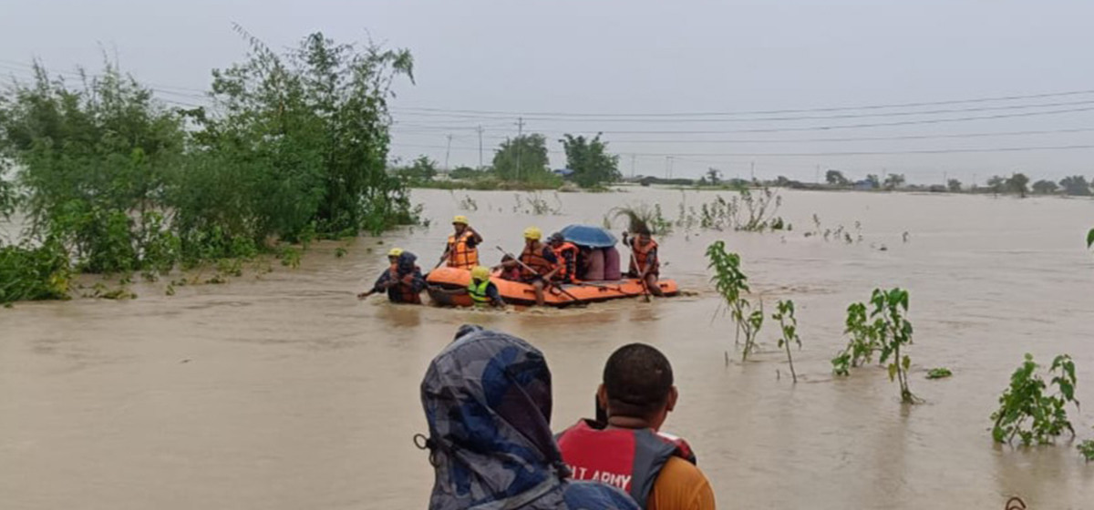 कञ्चनपुरमा डुबानमा परेको परिवारको उद्धार