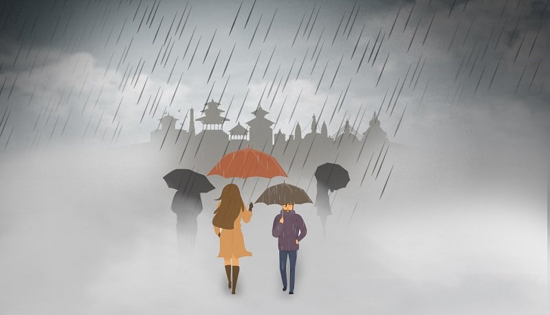 पहाडी क्षेत्रको थोरै ठाउँमा आज पानी पर्ने सम्भावना