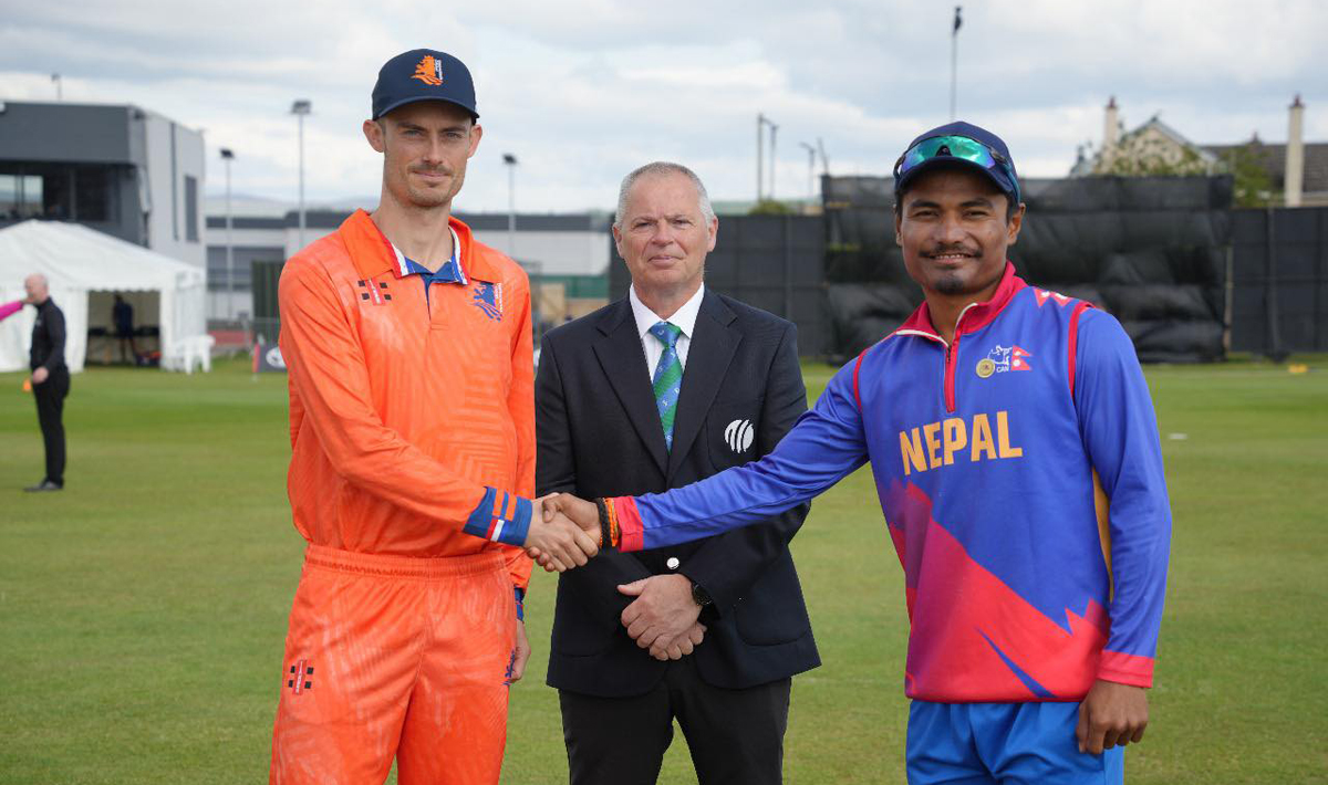 नेदरल्याण्ड्सविरुद्ध नेपालले पहिले ब्याटिङ गर्ने, नन्दनको डेब्यु, बसिरलाई अवसर