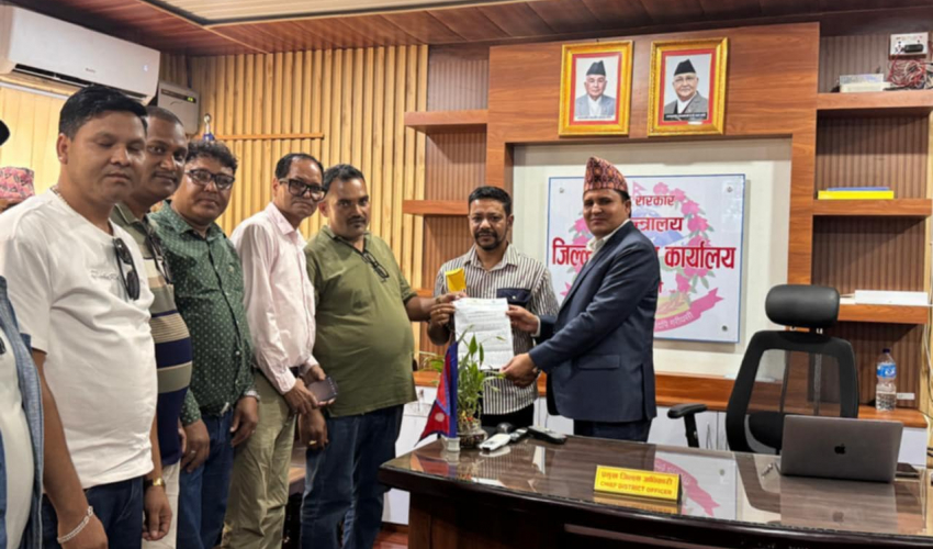 सुनचाँदी व्यवसायीहरुको संयुक्त ज्ञापनपत्र : टिडिएस हटाउन माग