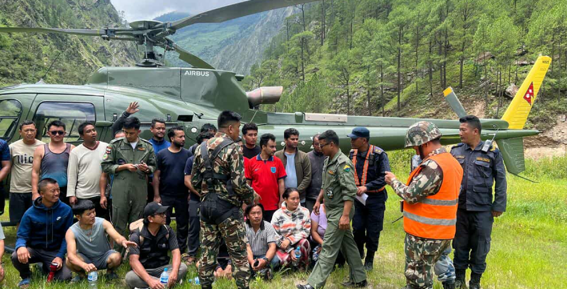 रसुवागढी जलविद्युत् आयोजनामा फसेका २३ जना कामदारको उद्धार