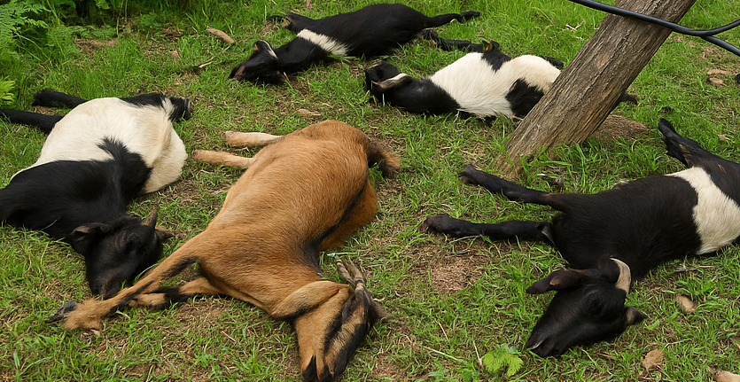 करेन्ट लागेर डोटीमा ७ बाख्रा मरे