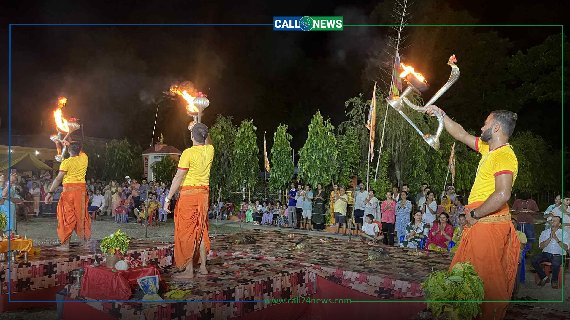 शिवपुरी धर्मोत्सवः महाआरतीको ‘महाआकर्षण’, भक्तजनको घुइँचो (फोटो फिचर)