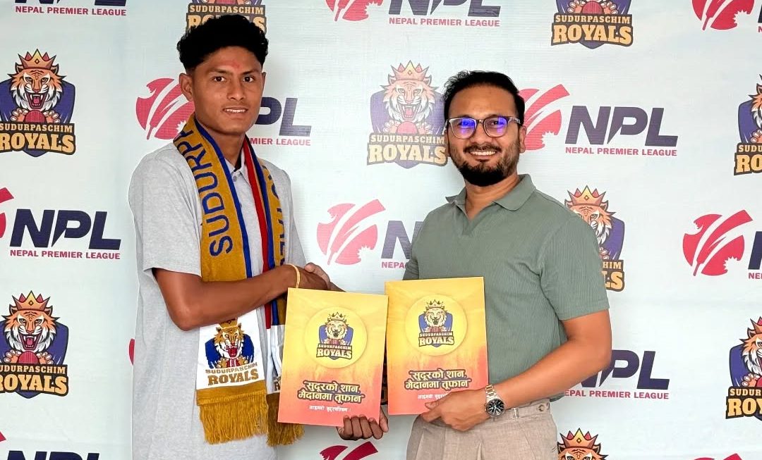 यू-१६ खेलाडी रावललाई सुदूरपश्चिम रोयल्सबाट एक लाख सहयोग