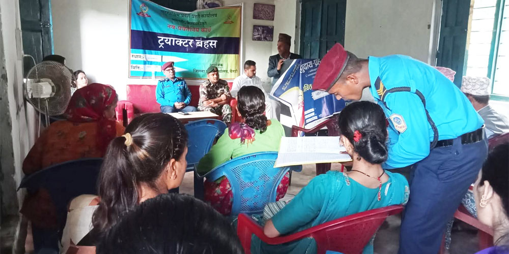 सवारी दुर्घटना न्यूनीकरण गर्न ‘ट्याक्टर बहस’