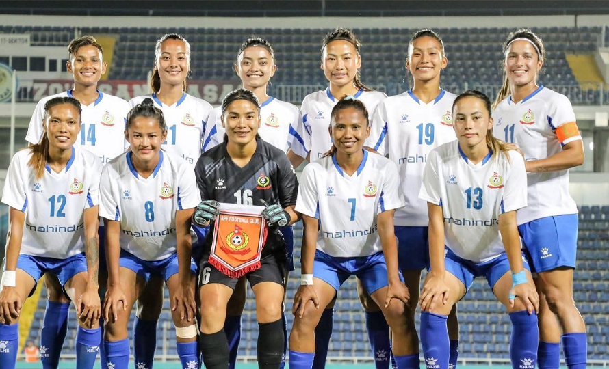 एएफसी महिला च्याम्पियन्स लिगमा एपीएफले अल नासरसँग खेल्दै