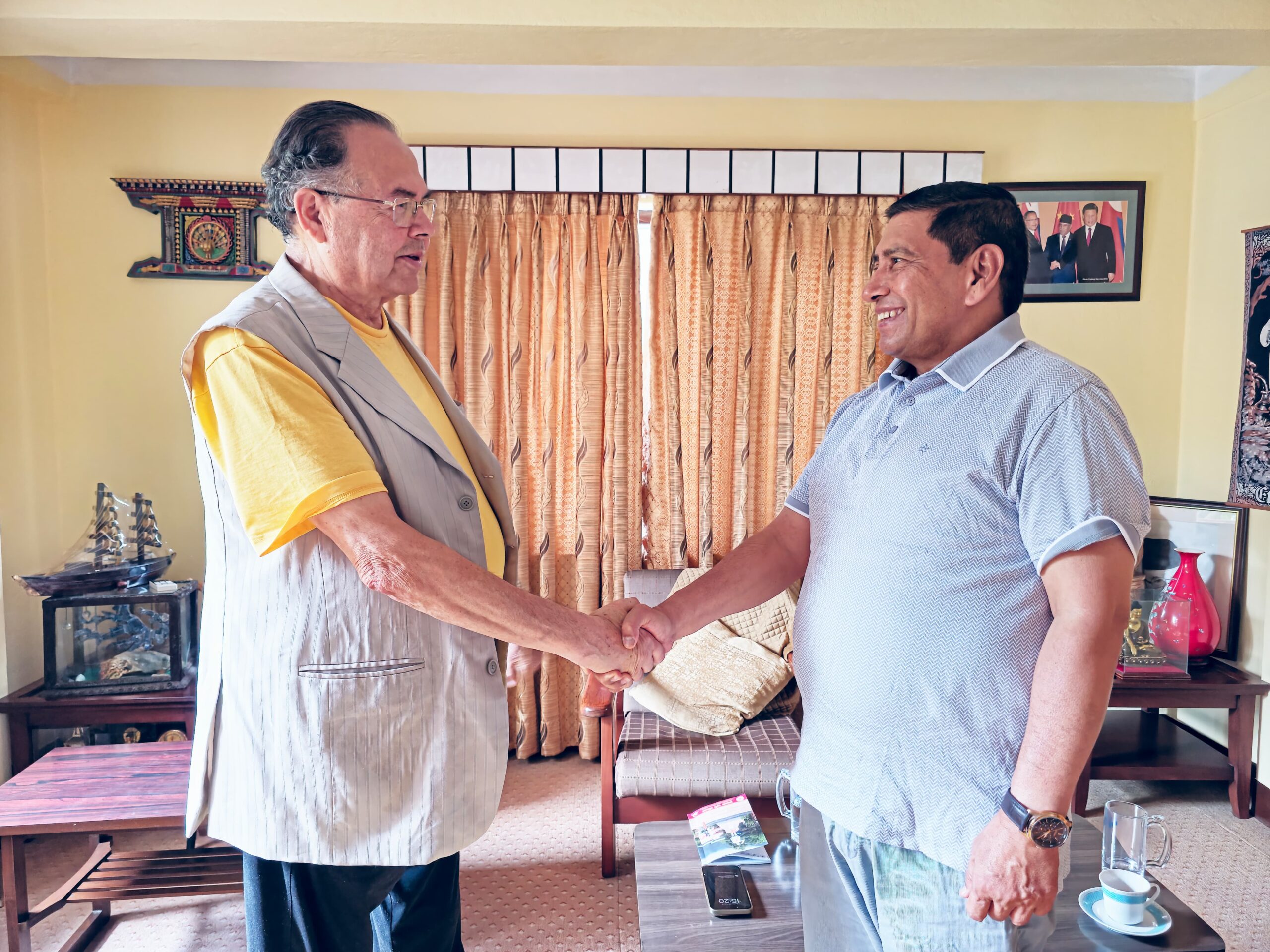 खनाल निवास पुगे नारायणकाजी, वामपन्थी एकताबारे छलफल