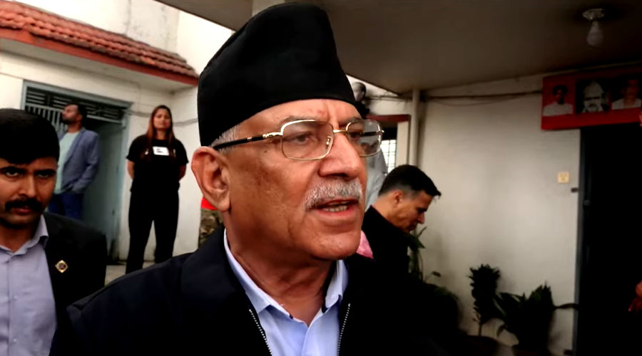 रवि भेट्न नख्खु जाँदै प्रचण्ड