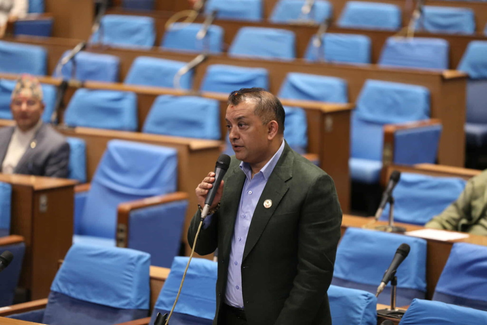 हाम्रो भूमिमाथि आँखा लगाउने कुरा स्वीकार्य छैन, नेपालले प्रतिवाद गर्छ : महामन्त्री थापा