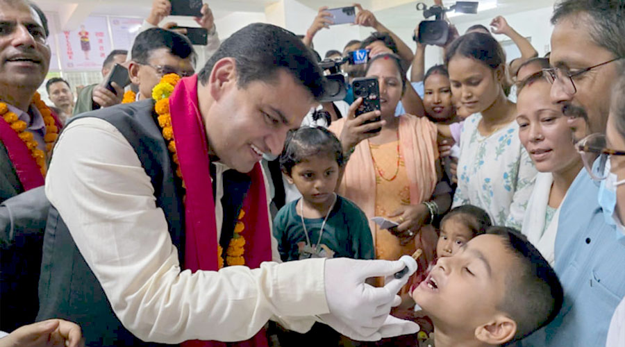 स्वर्णप्राशन थोपा अभियान धनगढीबाट सुरु