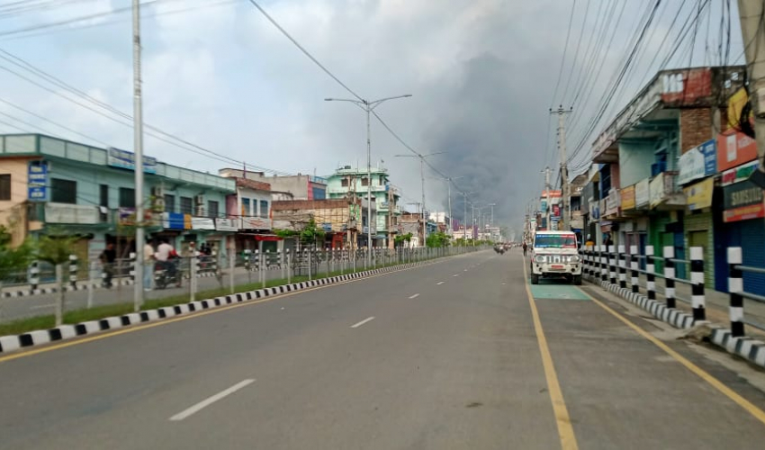 कैलालीमा आजपनि कफ्र्यू जारी, गौरीफन्टा नाका बन्द 
