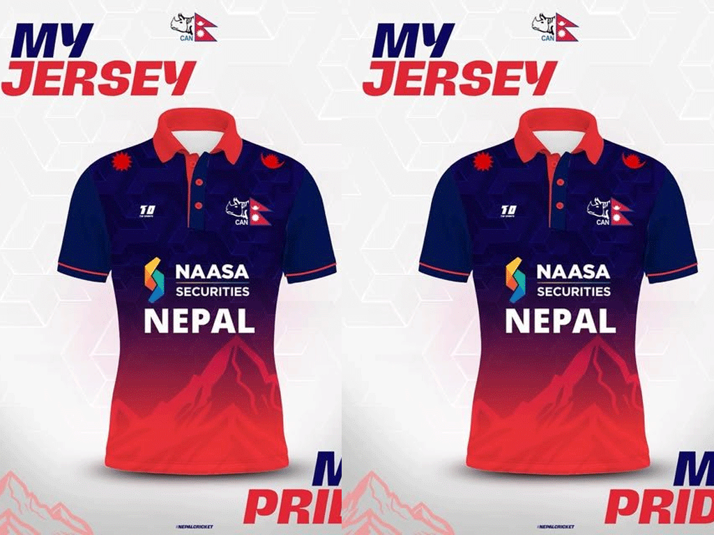 नेपाली क्रिकेट टोलीको नयाँ जर्सी सार्वजनिक