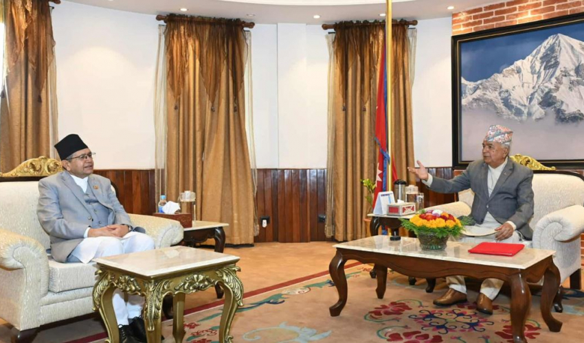 राष्ट्रपति र सभामुखबीच भेटवार्ता