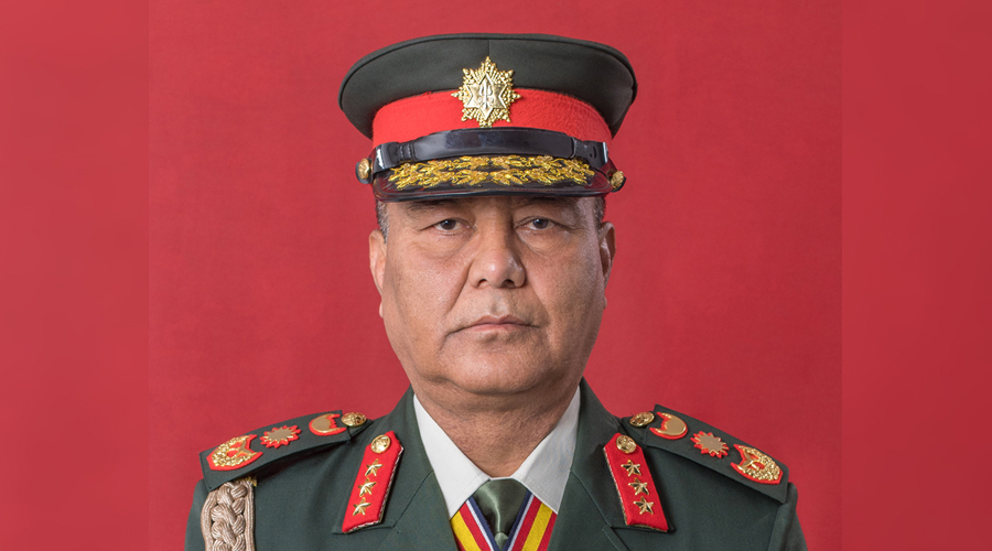 प्रधानसेनापतिले राष्ट्रको नाममा सम्बोधन गर्दै