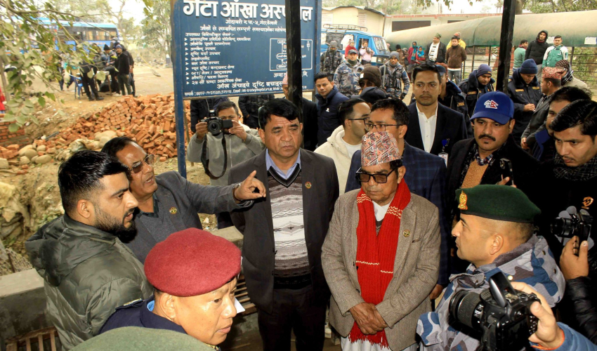 त्रिनगर–गड्डाचौकी नाकामा इन्टिग्रेटेड चेकपोष्टको निरीक्षण