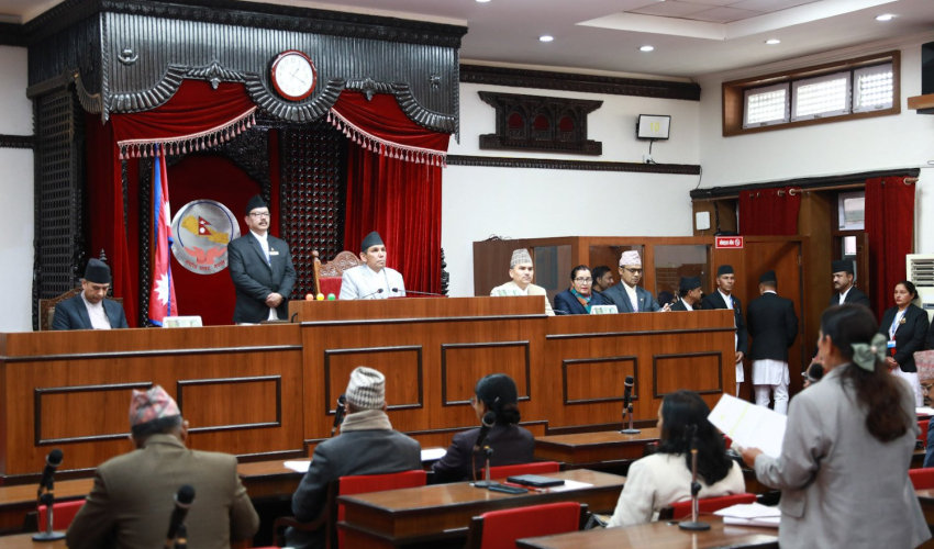 राष्ट्रियसभाः शून्य समयमा समसामयिक विषयमा सरकारको ध्यानाकर्षण