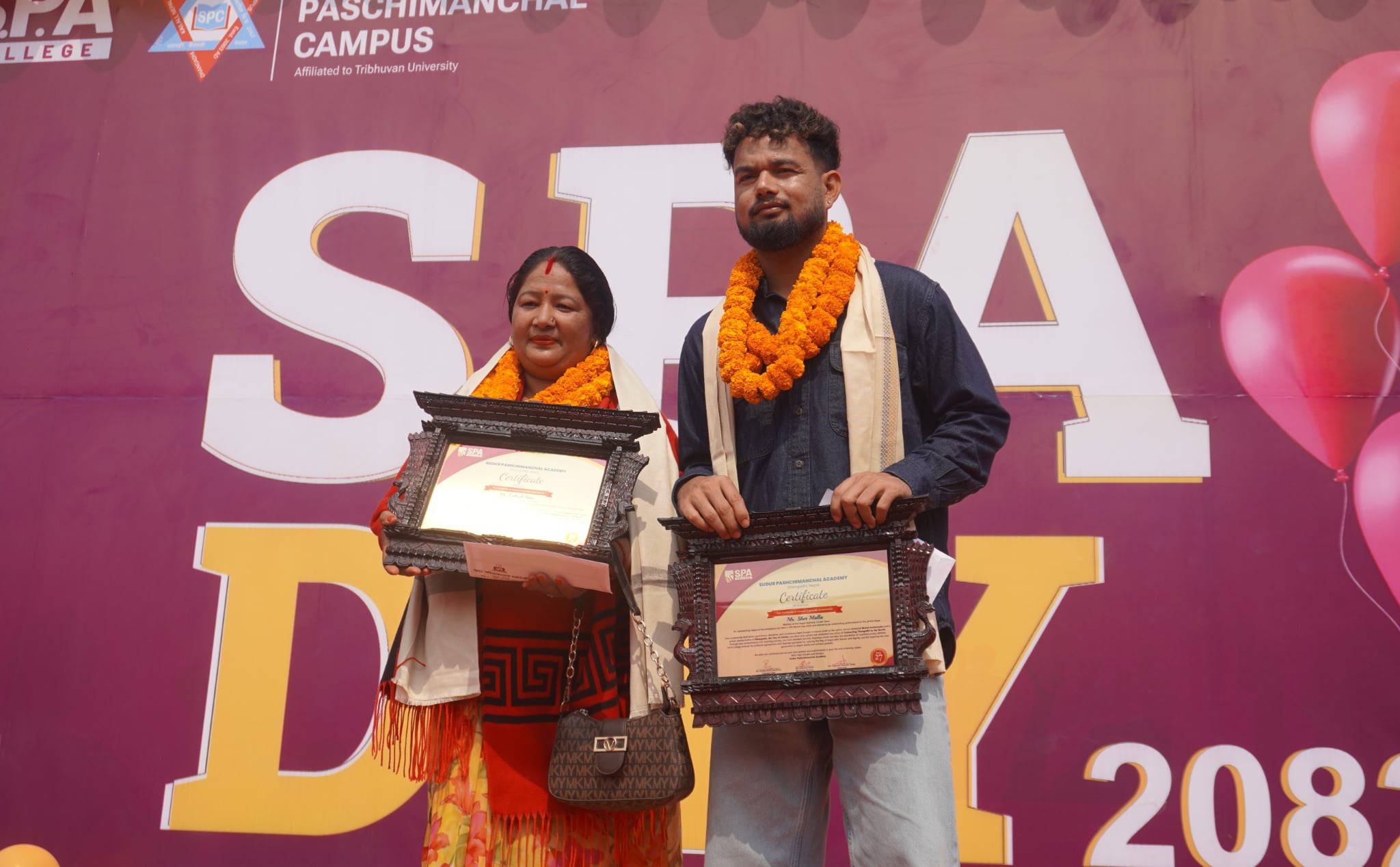 टी-२० विश्वकप खेलेका दुई खेलाडीलाई एक लाख नगदसहित एसपीए सम्मान