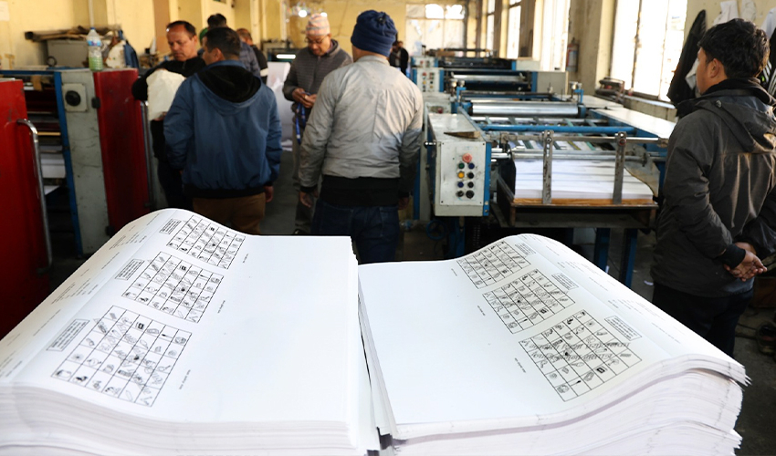 मतपत्र छपाइ सकियो