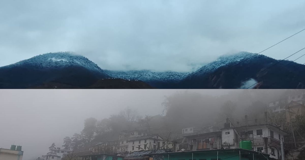 बाजुरामा वर्षासँगै हिमपात