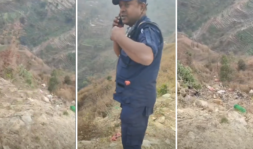 रामेछापमा निर्वाचन अधिकृत बोकेको गाडी दुर्घटना