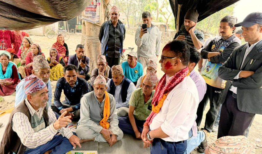 शुक्लाफाँटा विस्थापित परिवारले २१० दिनको अनशन तोडे