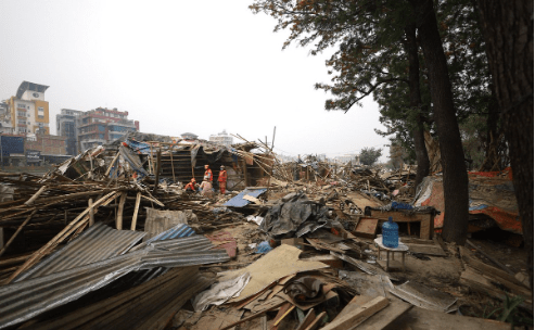 राजधानीका सुकुमबासी बस्तीमा आज पनि डोजर चलाइँदै