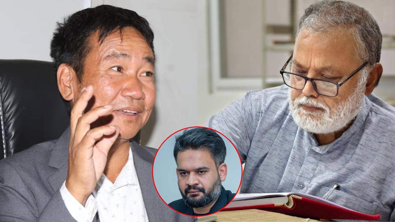 बालेन समर्थक उपाध्यायमाथि हर्क साम्पाङको तीखो प्रहार: ‘ढेडुमुखे’