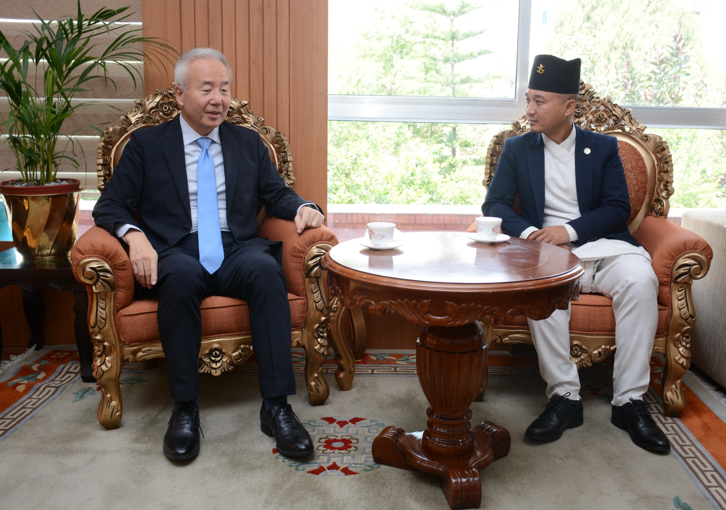 गृहमन्त्री गुरुङ र जापानी राजदूतबीच भेटवार्ता