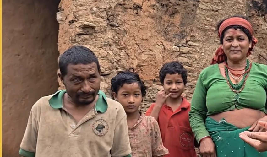दृष्टिविहीन जग्गी महराको घर बनाउन सुर्नया युनाइटेड क्लबको सहयोग अभियान