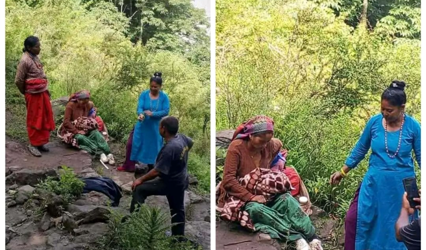 बाजुराको स्वामिकार्तिकमा फेरि बाटोमै सुत्केरी, स्वास्थ्यकर्मीको सक्रियताले सुरक्षित जन्म