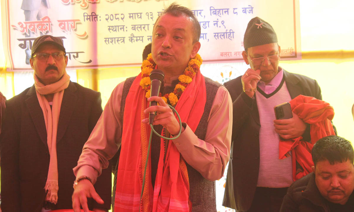 देश सम्हाल्ने तागत कांग्रेससँग छ : सभापति थापा