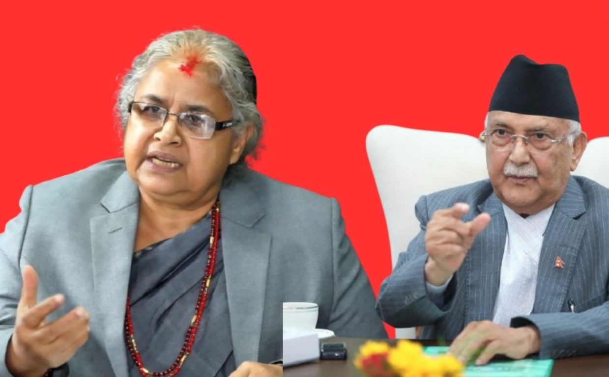 बालुवाटारमा प्रधानमन्त्री कार्कीसँग एमाले अध्यक्ष ओलीको भेटवार्ता