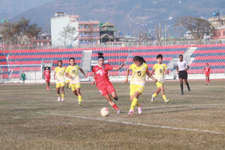 साफ यु १९ महिला च्याम्पियनसिप : जितेर पनि अवसर गुम्ने अवस्थामा नेपाल